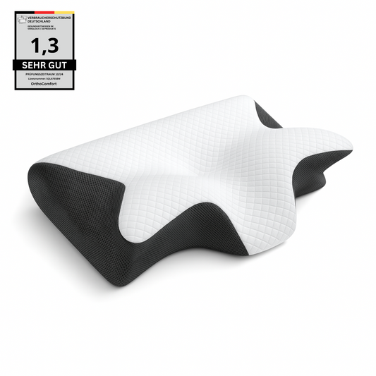 Ergonomic memory foam neck pillow